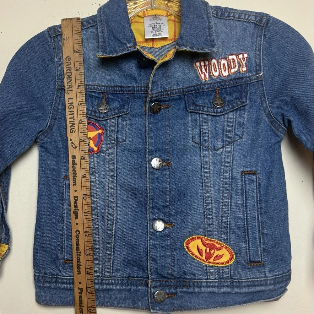 Disney Pixar Toy Story Woody Denim Jean Jacket Patches size 4